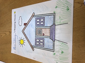 Preview of The Napping House Extension Activity; retelling booklet