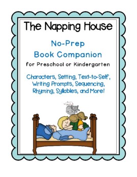 Preview of The Napping House (No-Prep) Book Study for Preschool or Kindergarten