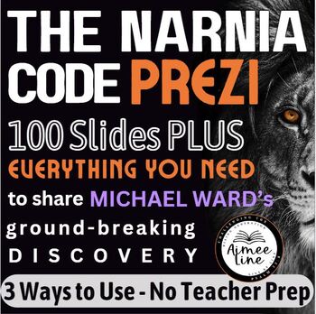 Preview of 100-Slide Narnia Code Prezi, Worksheets & Discussion Guide for C.S. Lewis Fans