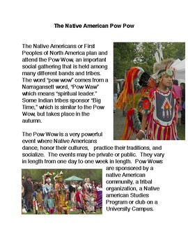 Preview of The Native American Pow Wow