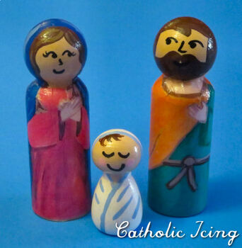 catholic icing peg dolls