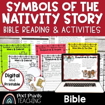 Preview of The Nativity Story Christmas Reading and Bible Lesson