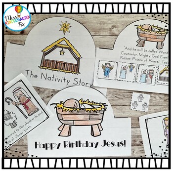 The Nativity Story Emergent Reader and Hat | Pre-k Kindergarten | Religious