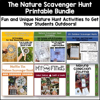 Preview of The Nature Scavenger Hunt Printable BUNDLE!