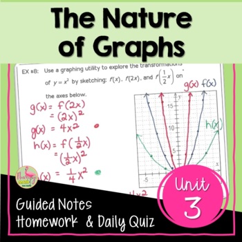 Preview of The Nature of Graphs Unit Essentials (Algebra 3)
