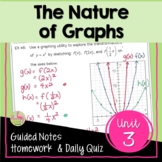 The Nature of Graphs Unit Essentials (Algebra 3)