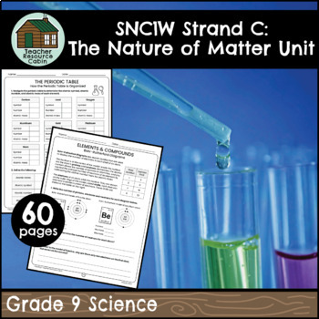 Preview of The Nature of Matter Workbook (Grade 9 Ontario Science SNC1W)