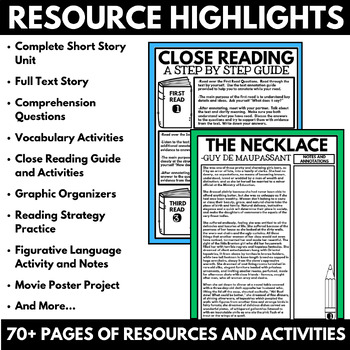 vocabulary 8 worksheet answers unit Maupassant by Necklace Short De The Unit Story   Guy