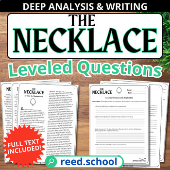The Necklace Quiz Guy de Maupassant | Made By Teachers | Reading  comprehension test, Reading comprehension test prep, Reading comprehension