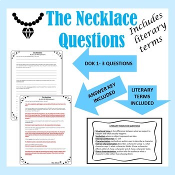 questions answer / The Necklace / Chapter 14 / Class 6 / Real English /  viva education - YouTube
