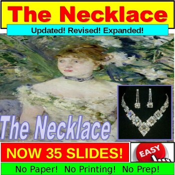 Preview of "The Necklace" Short Story PowerPoint, Google Slides