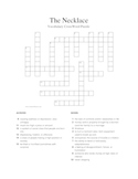 "The Necklace" Vocabulary Crossword Puzzle B