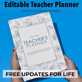 The Needs Focused  Editable Teacher Planner 2023-2024