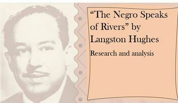 Preview of The Negro Speaks of Rivers by Langston Hughes- Research/analysis w/KEY