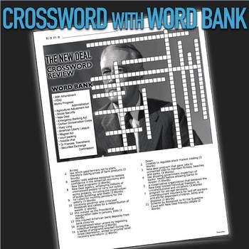 The New Deal Crossword Puzzle Review by Burt Brock s Big Ideas TPT