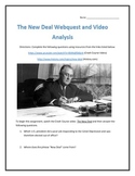 The New Deal- Webquest and Video Analysis with Key
