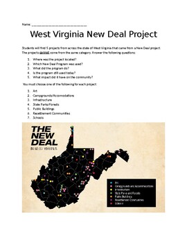 Preview of The New Deal in West Virginia