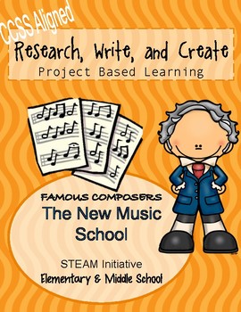 Preview of The New Music School: Composer Research PBL *NO PREP*