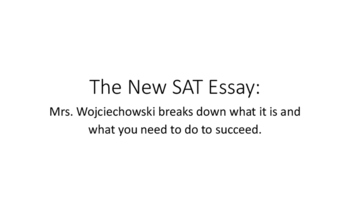 Preview of The New SAT Essay Explained