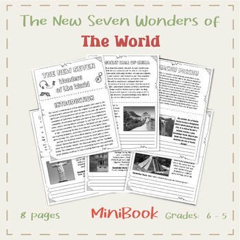 Preview of The New Seven Wonders of the World - Mini-Book