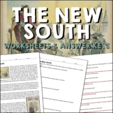 The New South Gilded Age Reading Worksheets and Answer Keys