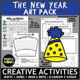 The New Year Art Pack Creative Activities BUNDLE | Draw, C