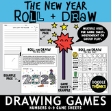 The New Year Roll and Draw Game Sheets | NO PREP Drawing A