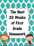 The Next 20 Weeks of First Grade Homework