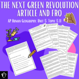 The Next Green Revolution Article and FRQ (AP Human Geogra