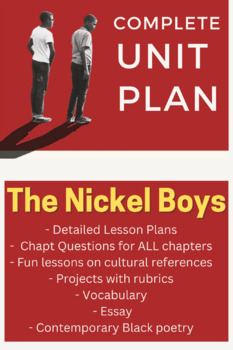 Preview of The Nickel Boys - COMPLETE Unit Plan - RIGOR + INTEREST!! - 54 docs! (zip file)