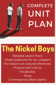 Preview of The Nickel Boys - COMPLETE Unit Plan - RIGOROUS + ENGAGING! (Google Drive vers.)