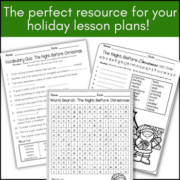 The Night Before Christmas: Read Aloud Activities | TpT