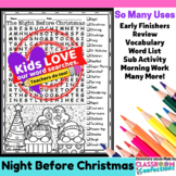 The Night Before Christmas Word Search Activity : Early Fi