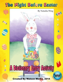 Preview of The Night Before Easter - A Dictionary Entry Activity