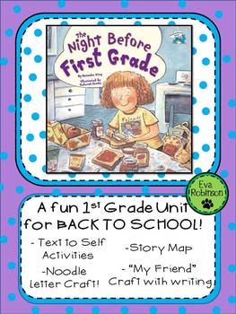 The Night Before First Grade- A Fun 1st Grade Unit for Back to School!