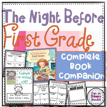 Preview of The Night Before First Grade Activity and Book Companion