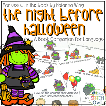 Preview of The Night Before Halloween: A Book Companion for Language