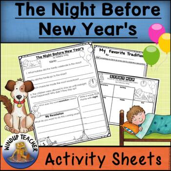 Preview of The Night Before New Year's Activity Sheets - Print and Go!