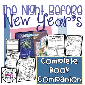 Preview of The Night Before New Year's Book Companion and Activities