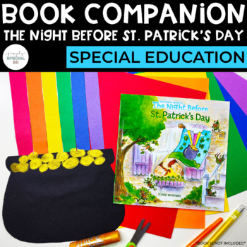 Preview of The Night Before St. Patrick's Day Book Companion | Special Education