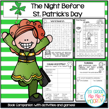 Preview of Book Companion for The Night Before St. Patrick's Day with Crafts and Activities