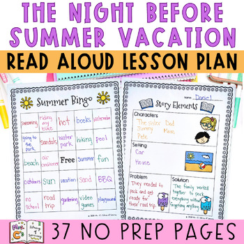 Preview of The Night Before Summer Vacation | End of the Year Read Aloud & Activities