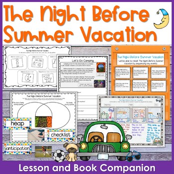 Preview of The Night Before Summer Vacation Lesson and Book Companion