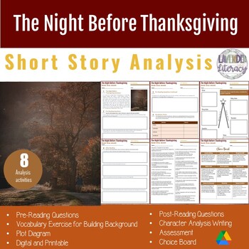 Preview of The Night Before Thanksgiving | Short Story Analysis