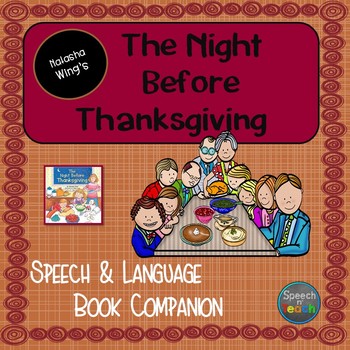 Preview of The Night Before Thanksgiving Speech & Language Book Companion