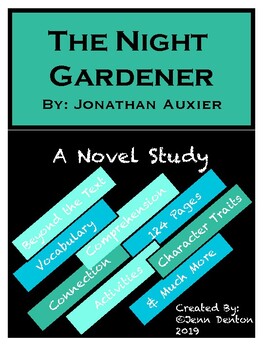 Preview of The Night Gardener - A Novel Study (based on the novel by Jonathan Auxier)