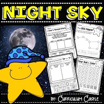 Preview of Night Sky: Moon and Stars!