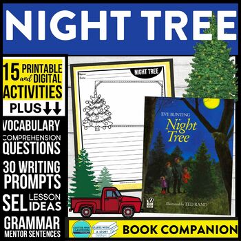 Preview of THE NIGHT TREE activities READING COMPREHENSION - Book Companion read aloud