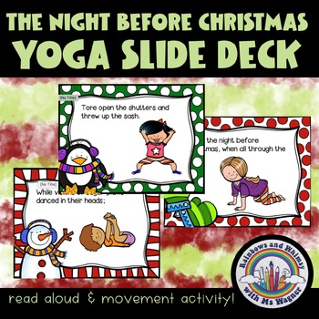 Preview of The Night before Christmas Yoga Read Aloud Slide Deck