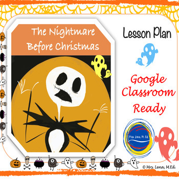 Preview of The Nightmare Before Christmas Tim Burton Lesson & Boom Cards™ Set